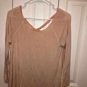 American Eagle long sleeve t-shirt with cross back